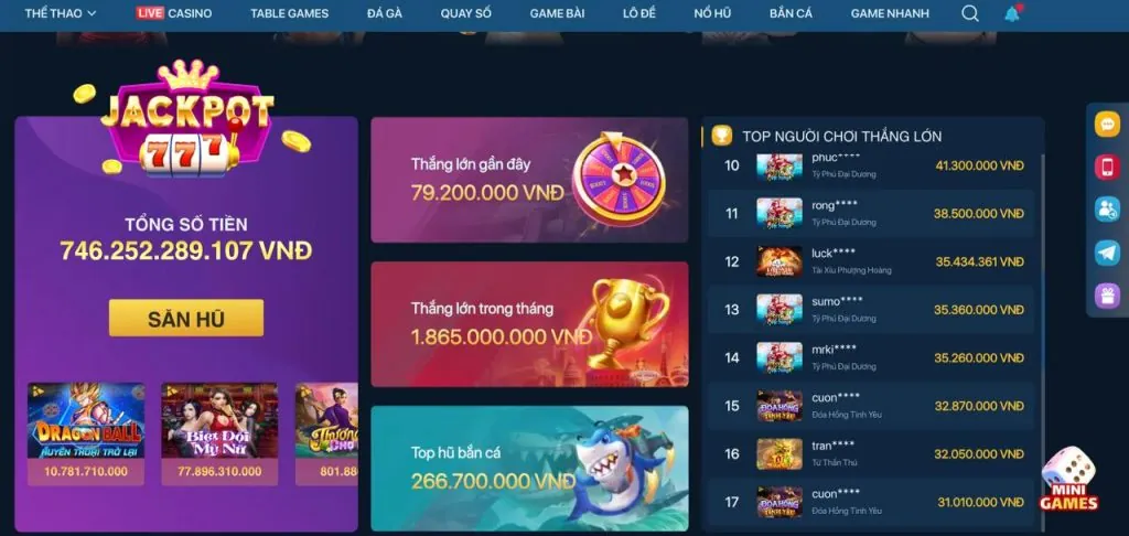 Khoảnh khắc chiến thắng Jackpot tại LD789